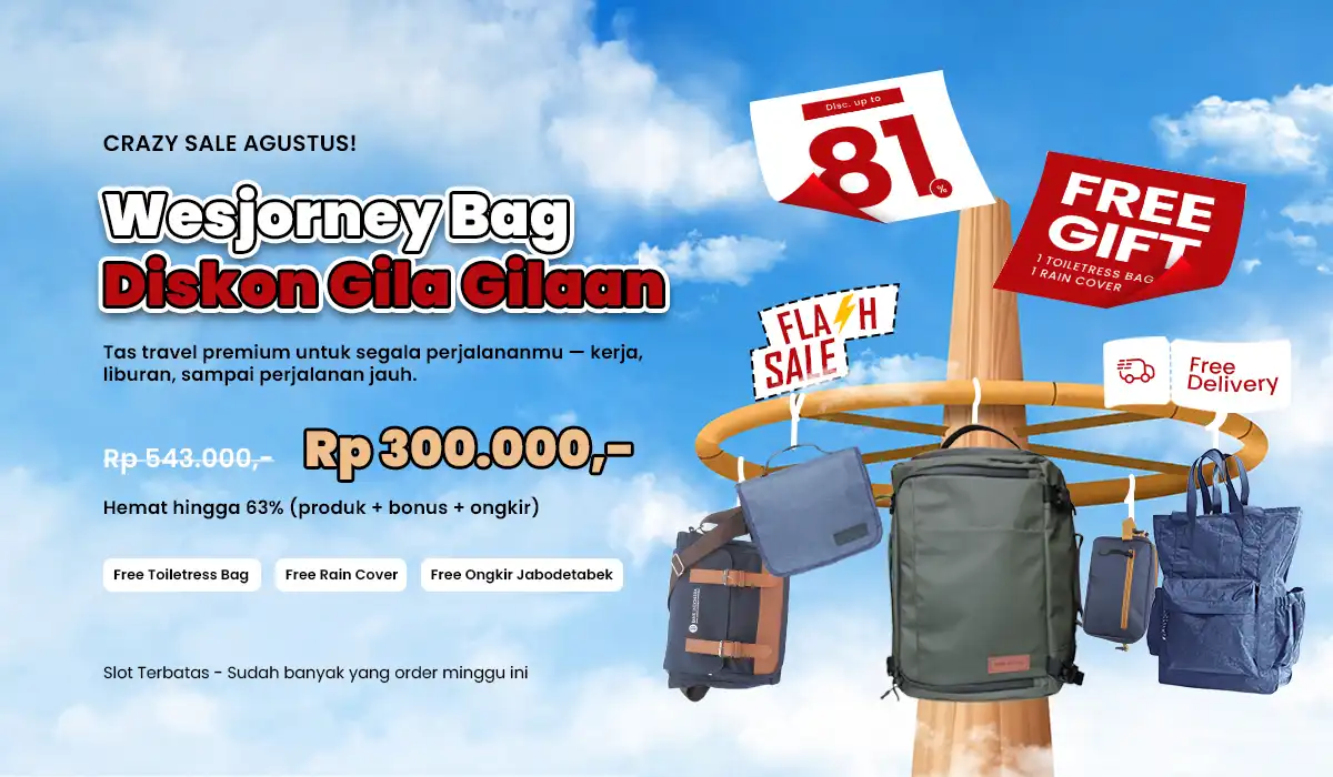 Banner Promo Wesjorney agustus 2026 wesjorney